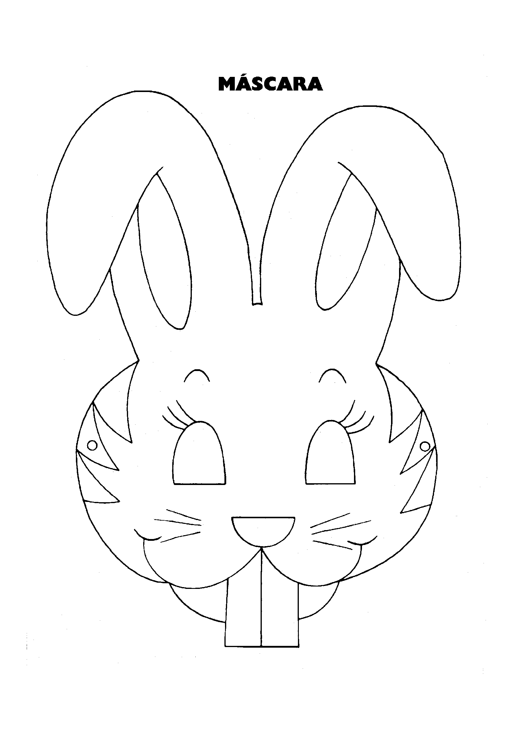 Máscara do coelho