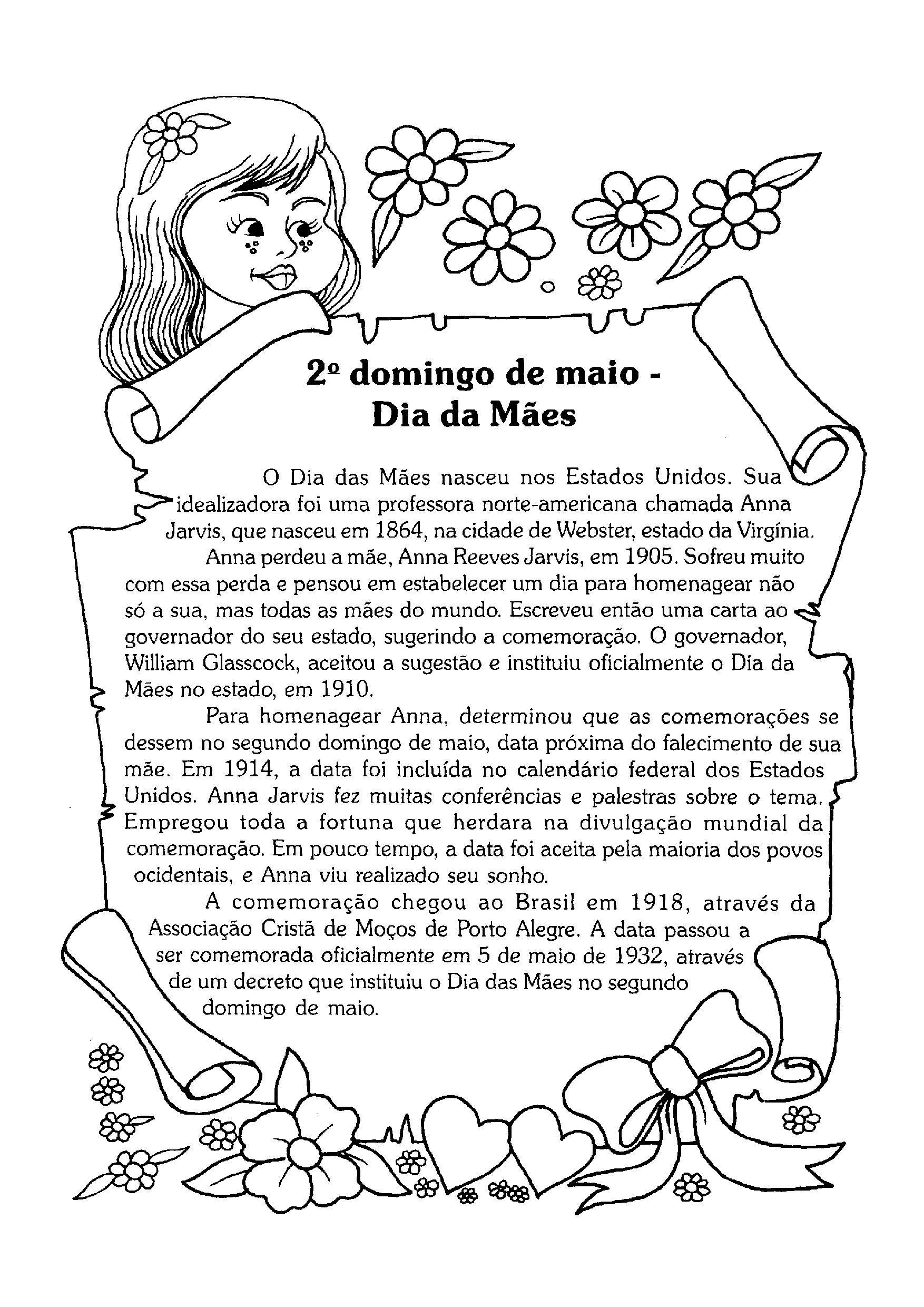 Texto sobre a origem do Dia das Mães - Só Atividades