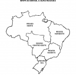 Mapa do Brasil e sua regiões
