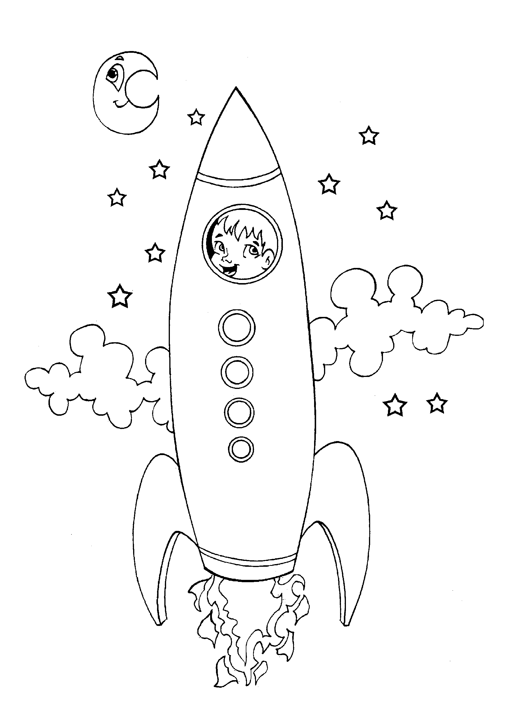 Desenho de foguete