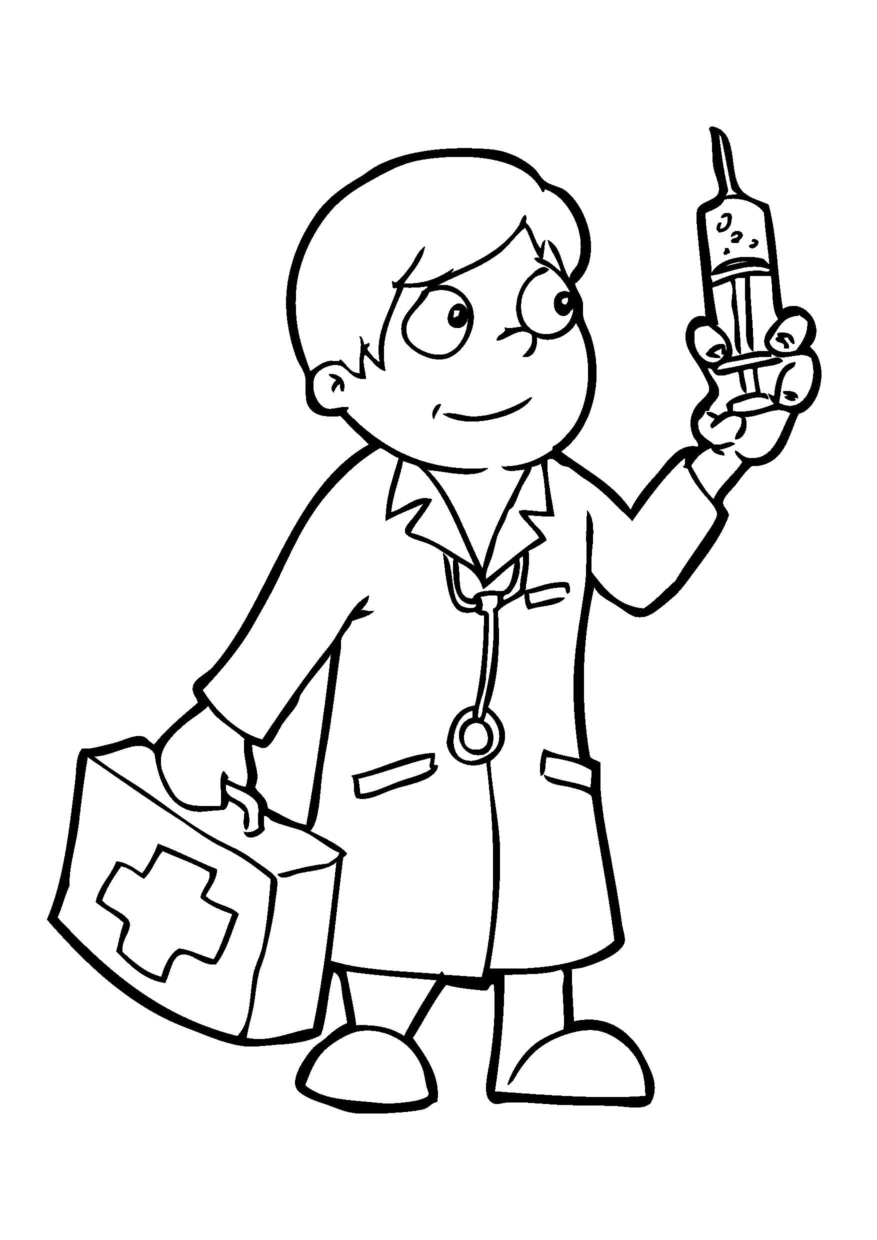 Médico para colorir