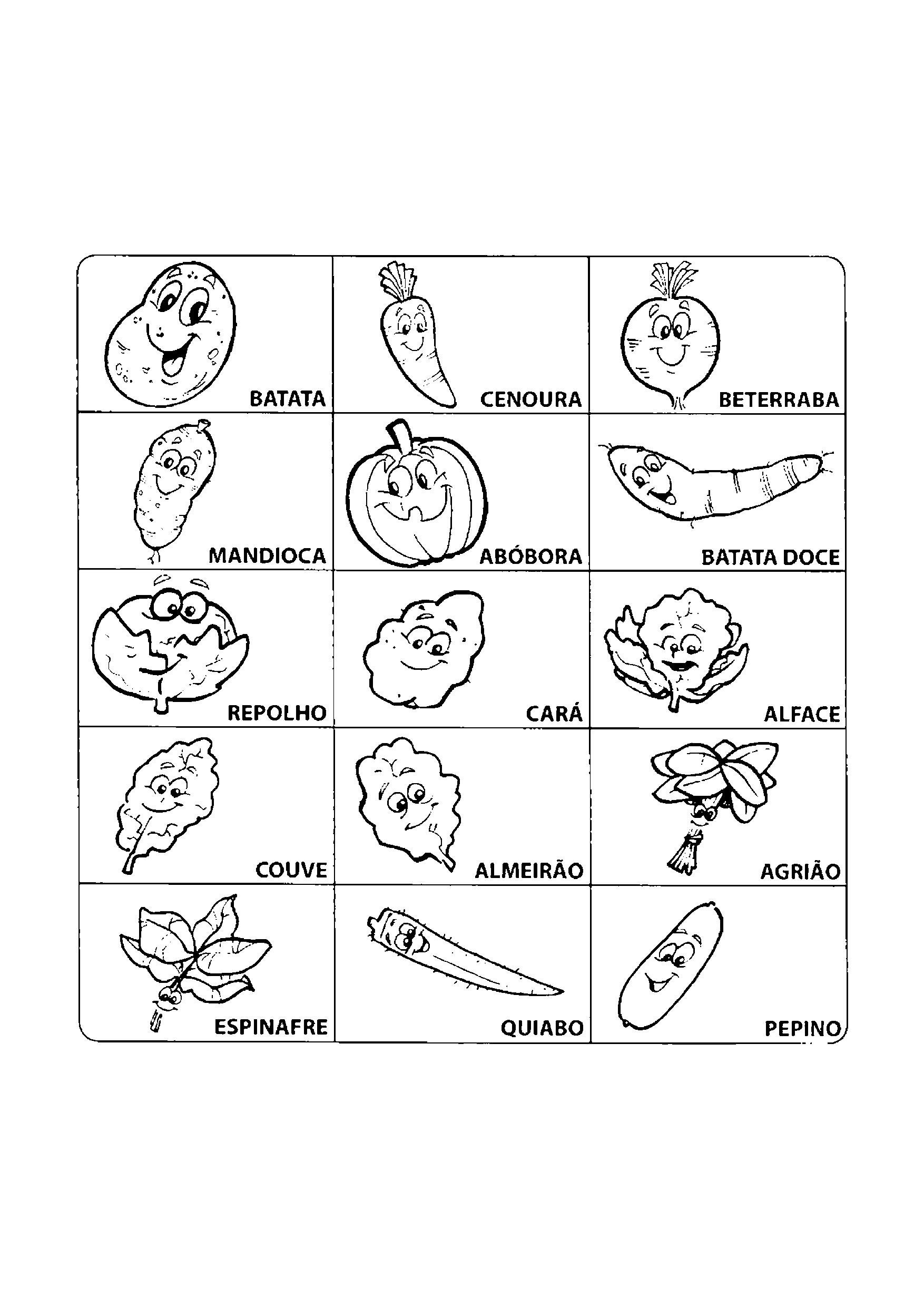 Memória para Colorir em COQUINHOS