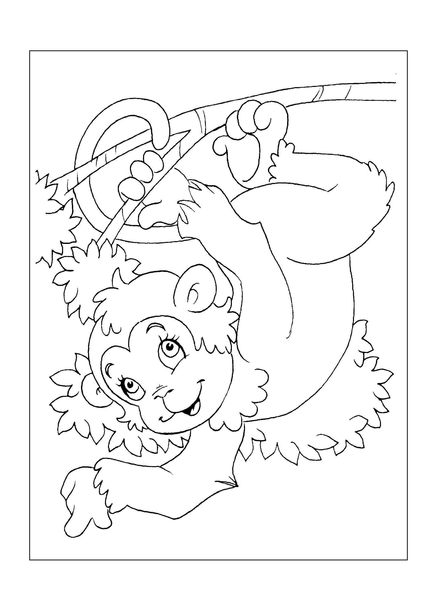 macaco para colorir 2 - Desenhos para colorir e imprimir