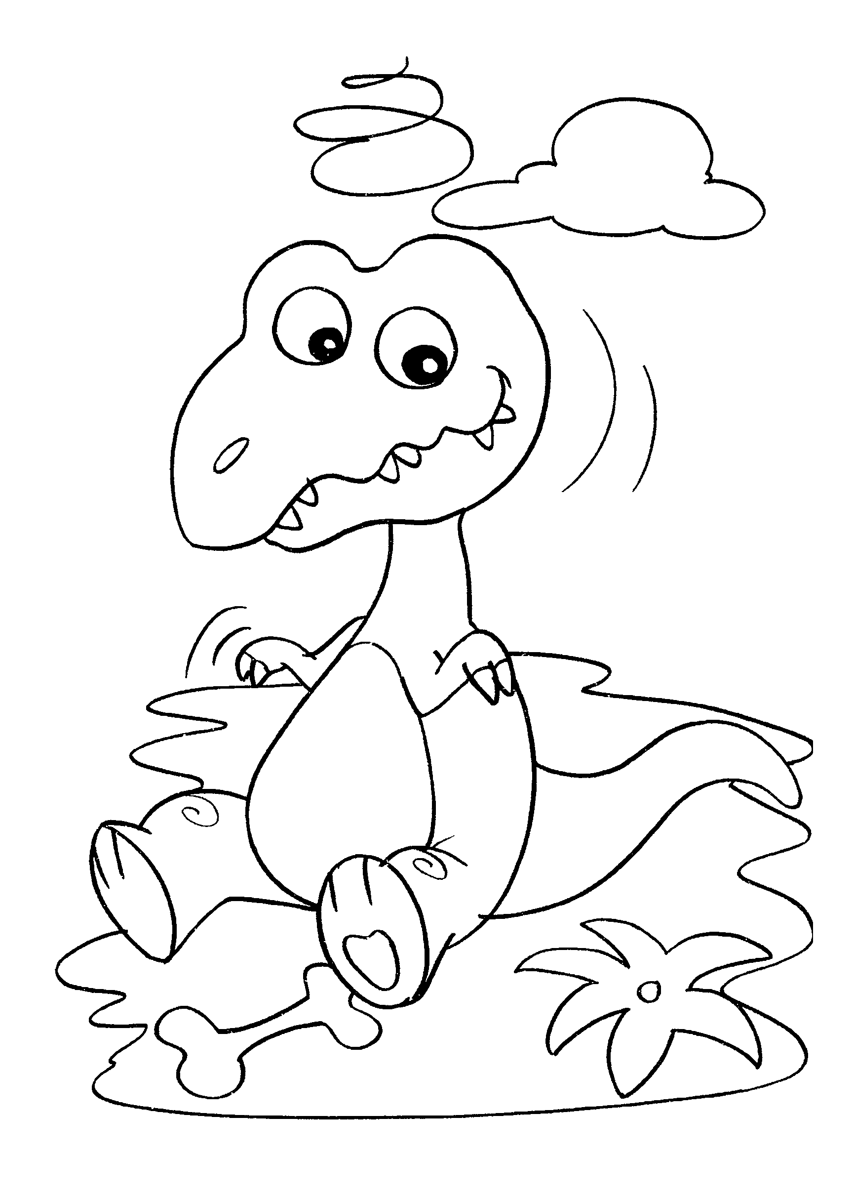 Desenho de Dinossauro bebê