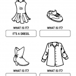 Atividade de perguntas das roupas em inglês